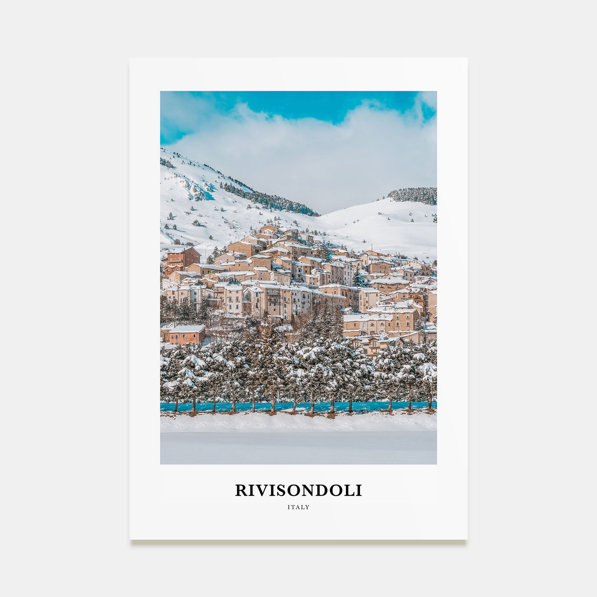 Rivisondoli Portrait Color Poster