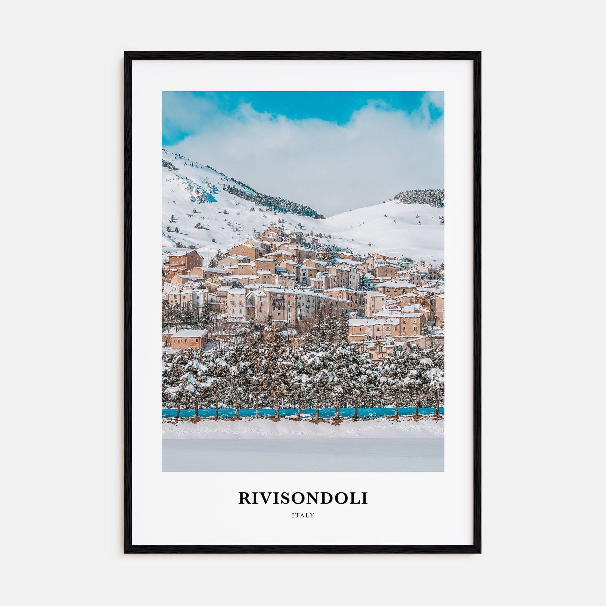 Rivisondoli Portrait Color Poster