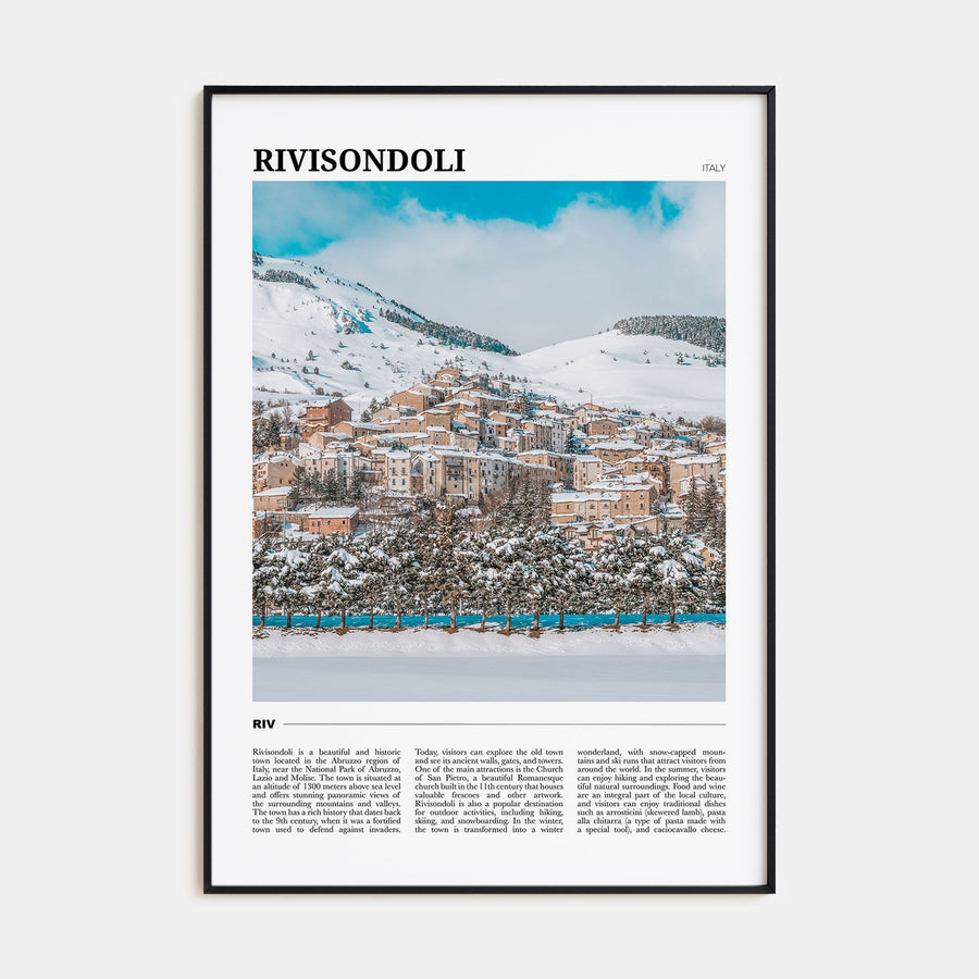 Rivisondoli Travel Color Poster