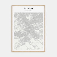 Riyadh Map Portrait Poster