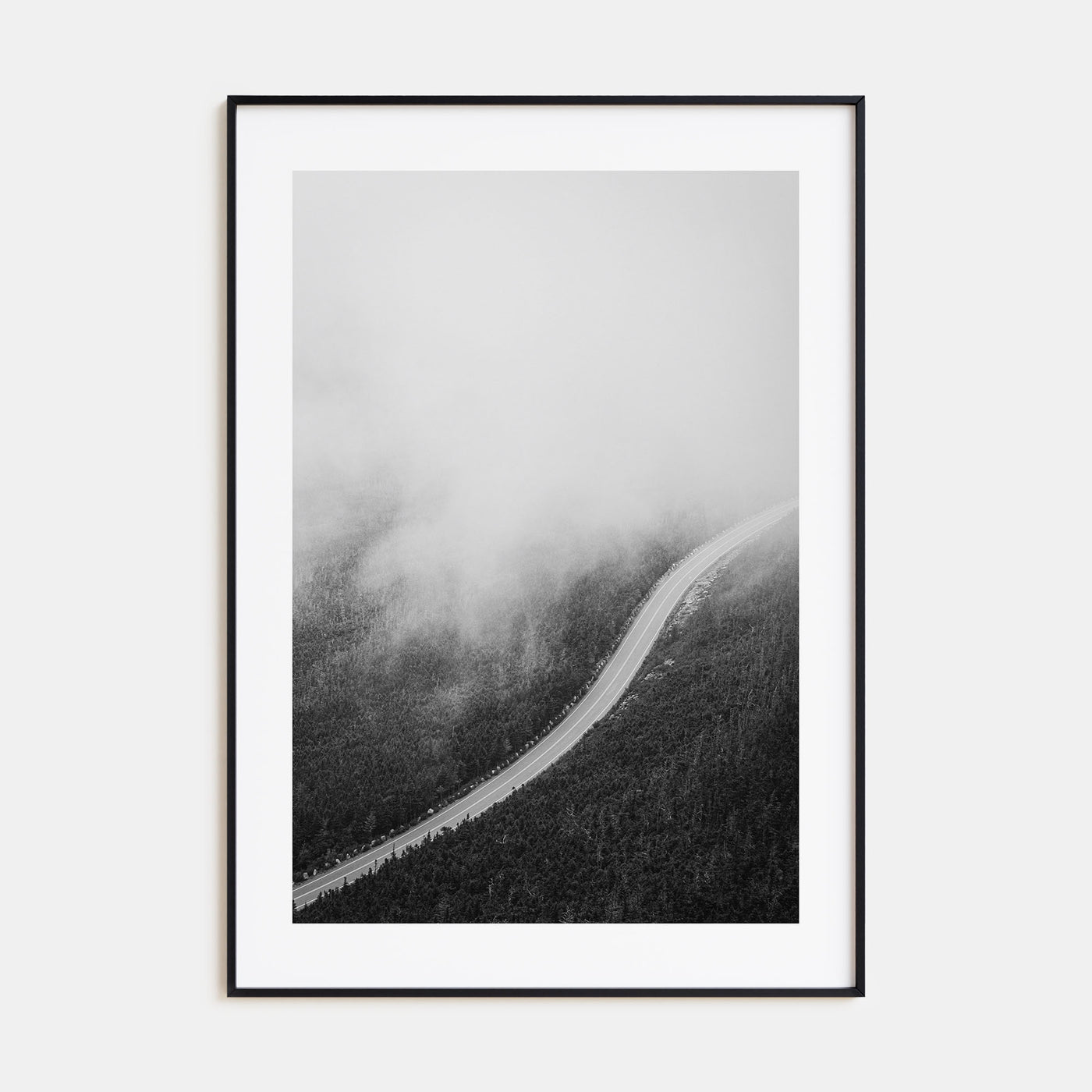 Road Photo B&W No 1 Poster