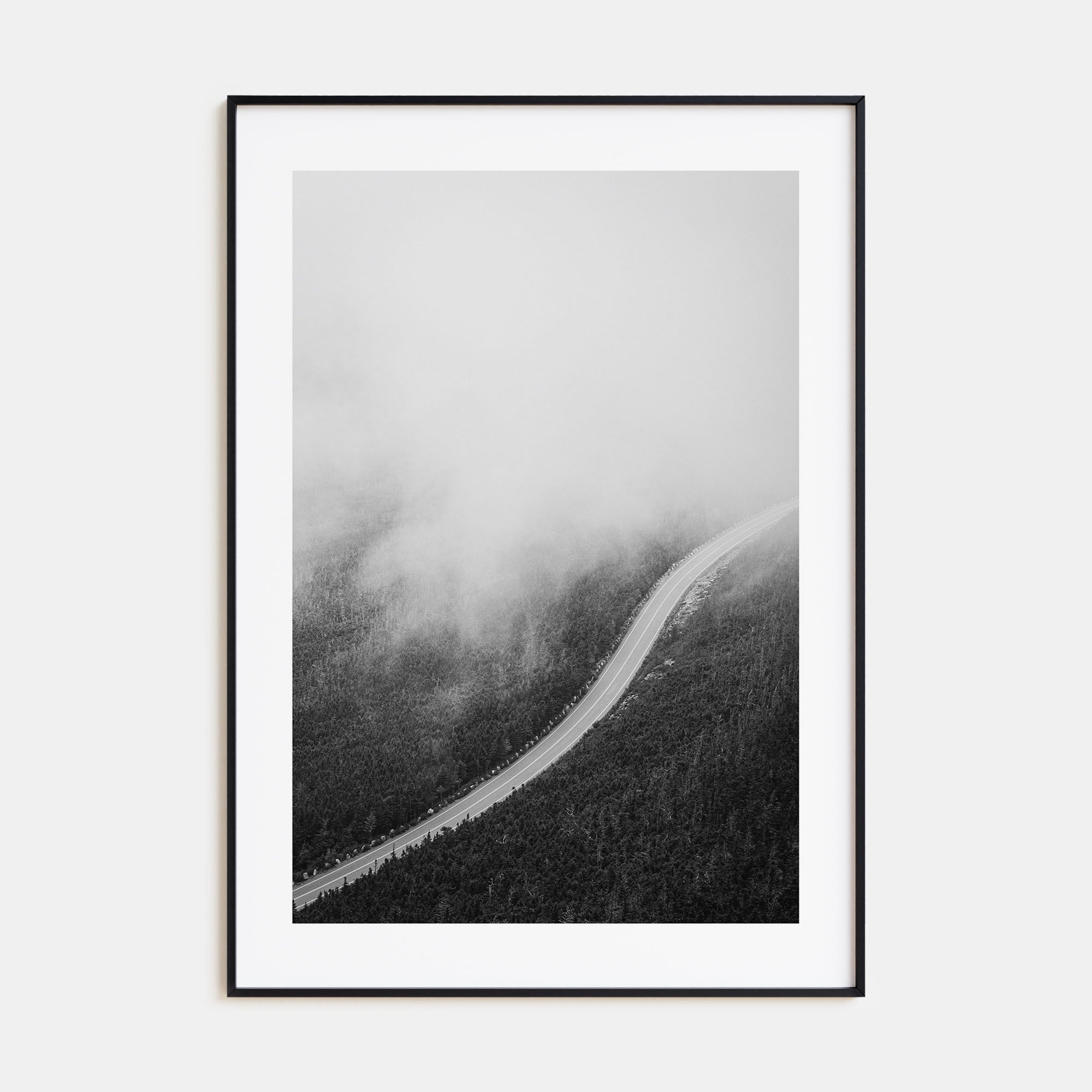 Road Photo B&W No 1 Poster