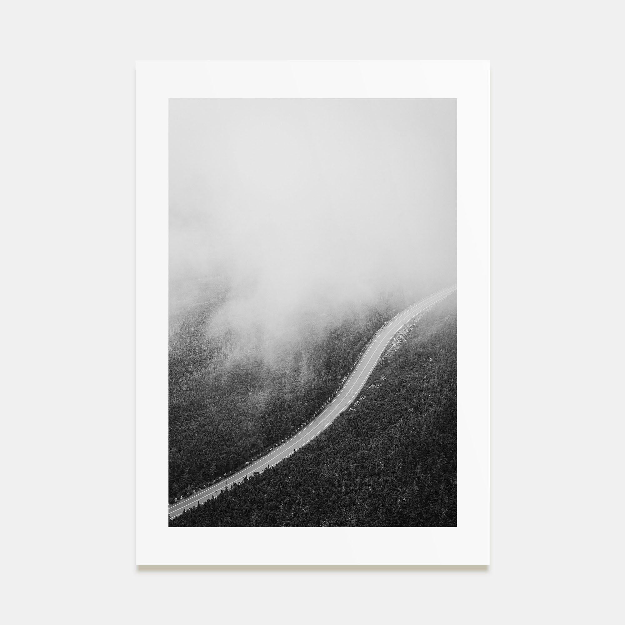 Road Photo B&W No 1 Poster