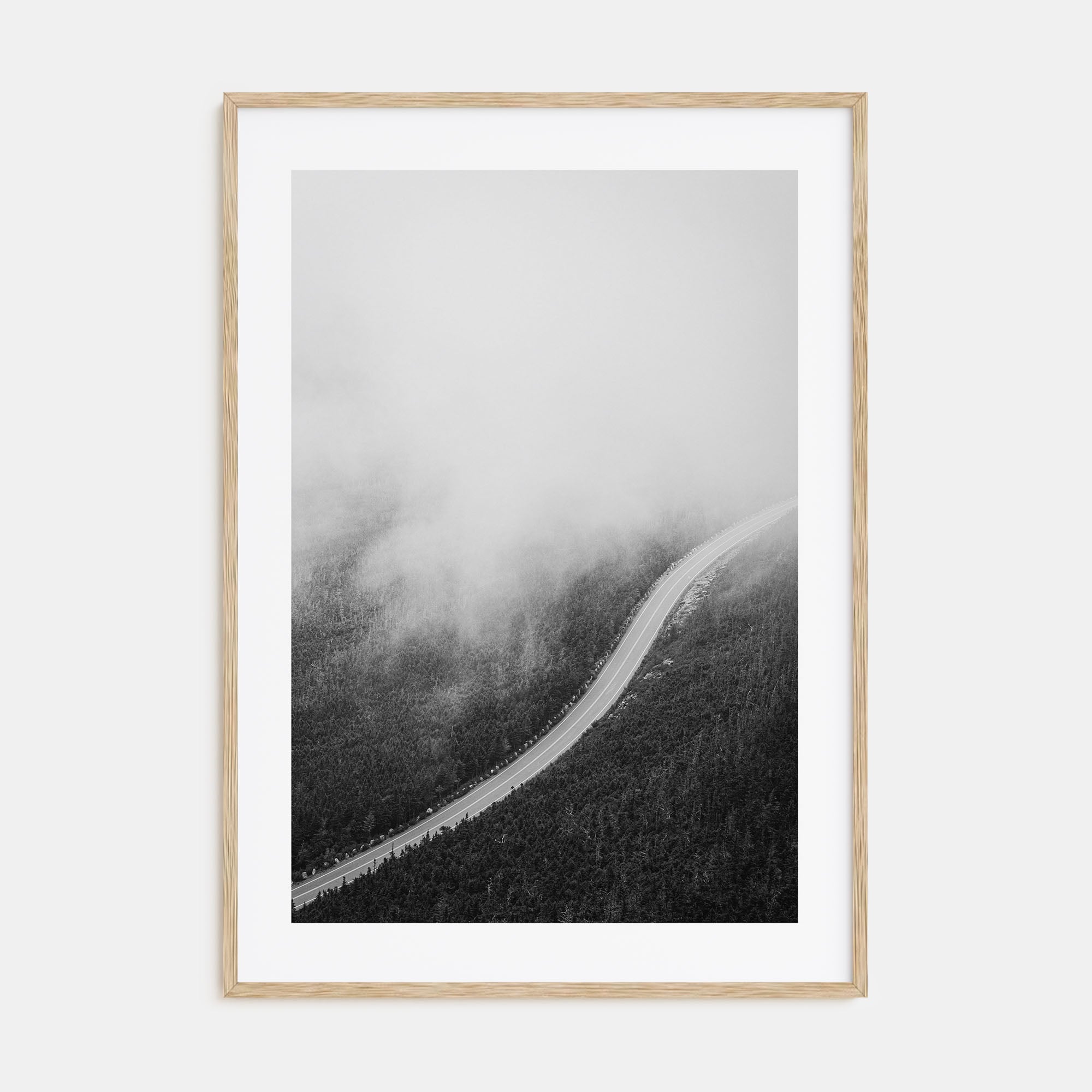 Road Photo B&W No 1 Poster