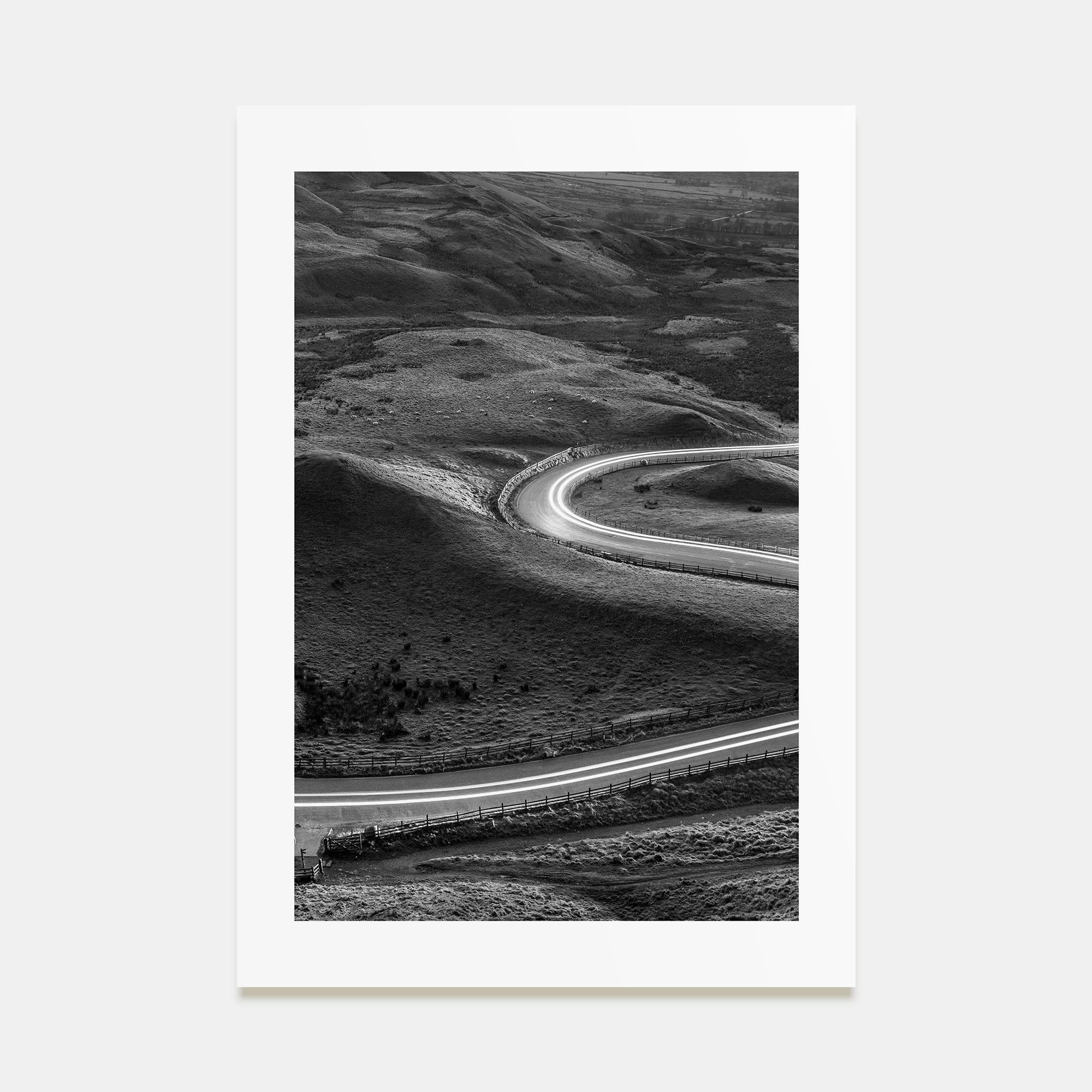 Road Photo B&W No 2 Poster