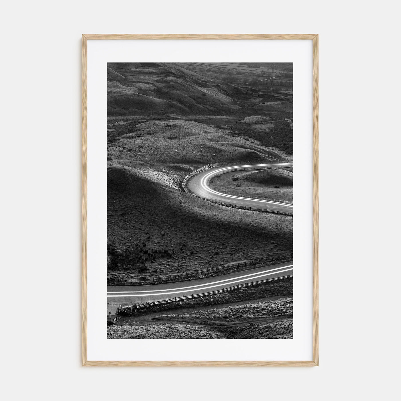 Road Photo B&W No 2 Poster