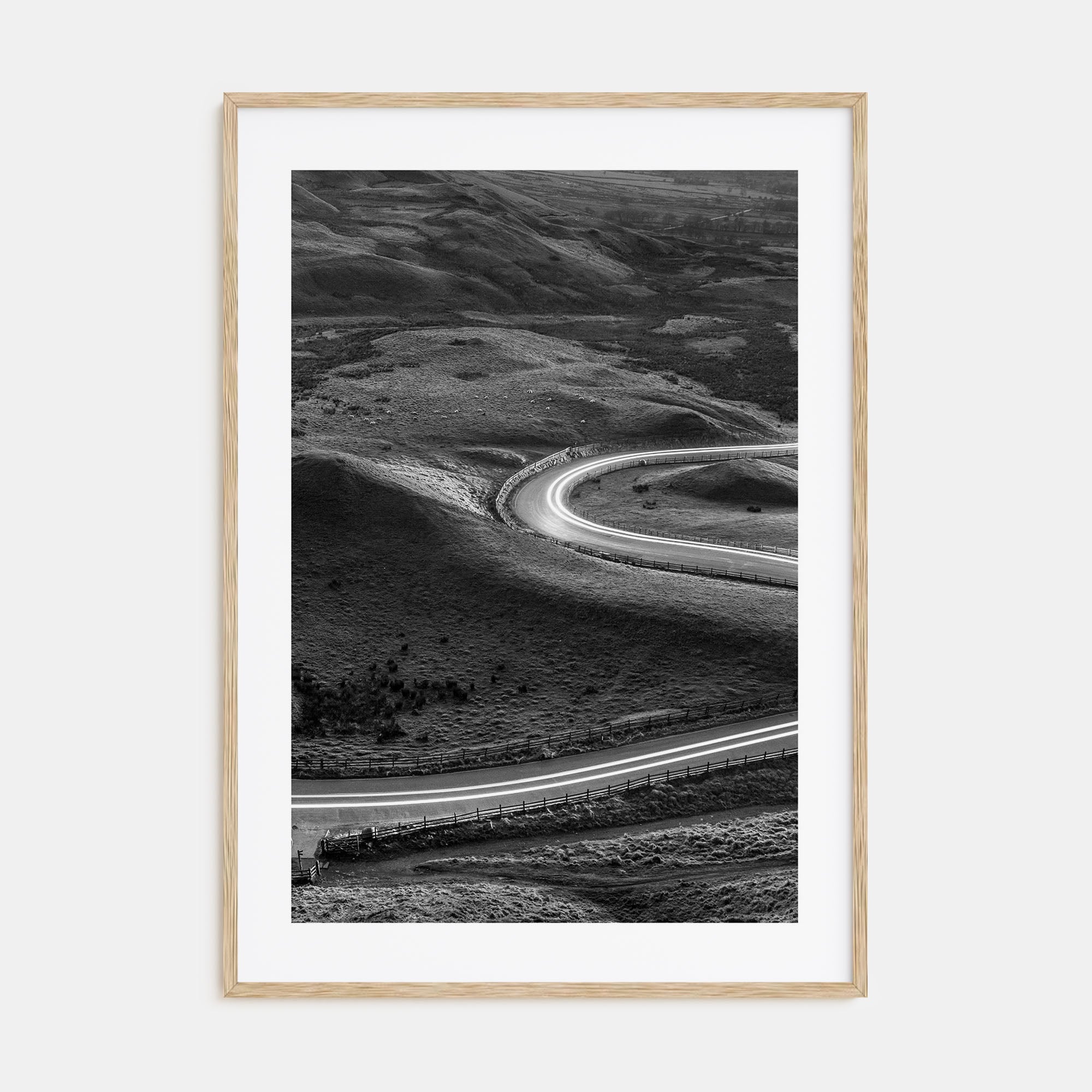 Road Photo B&W No 2 Poster