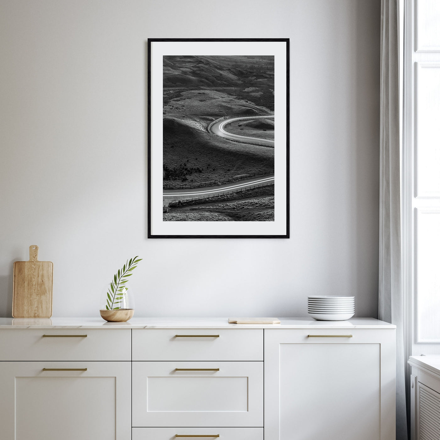 Road Photo B&W No 2 Poster