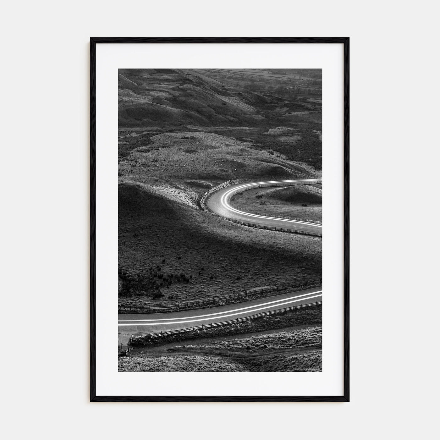 Road Photo B&W No 2 Poster