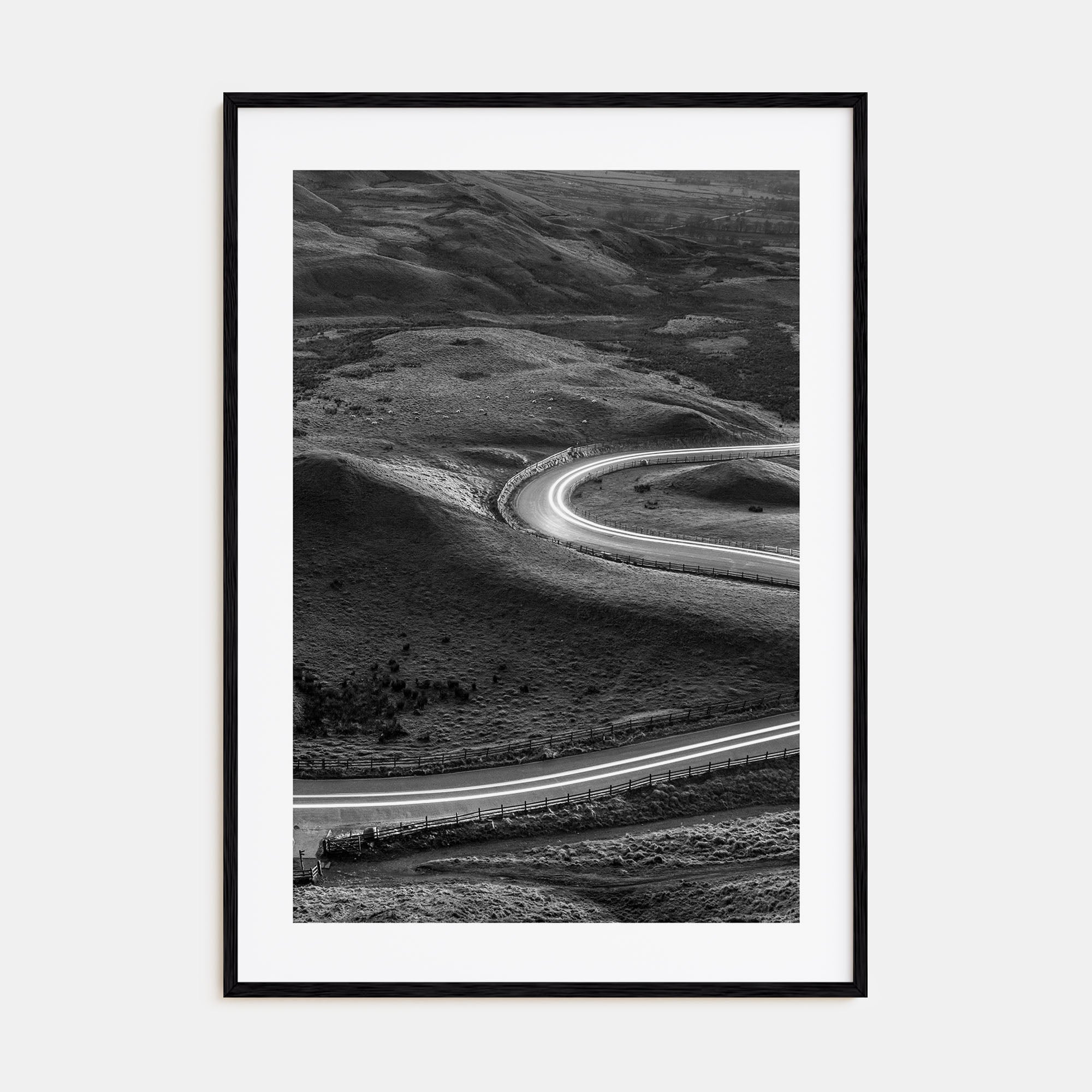Road Photo B&W No 2 Poster