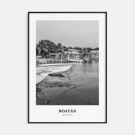Roatán Portrait B&W Poster