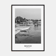 Roatán Portrait B&W Poster