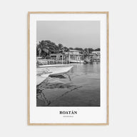 Roatán Portrait B&W Poster