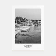 Roatán Portrait B&W Poster