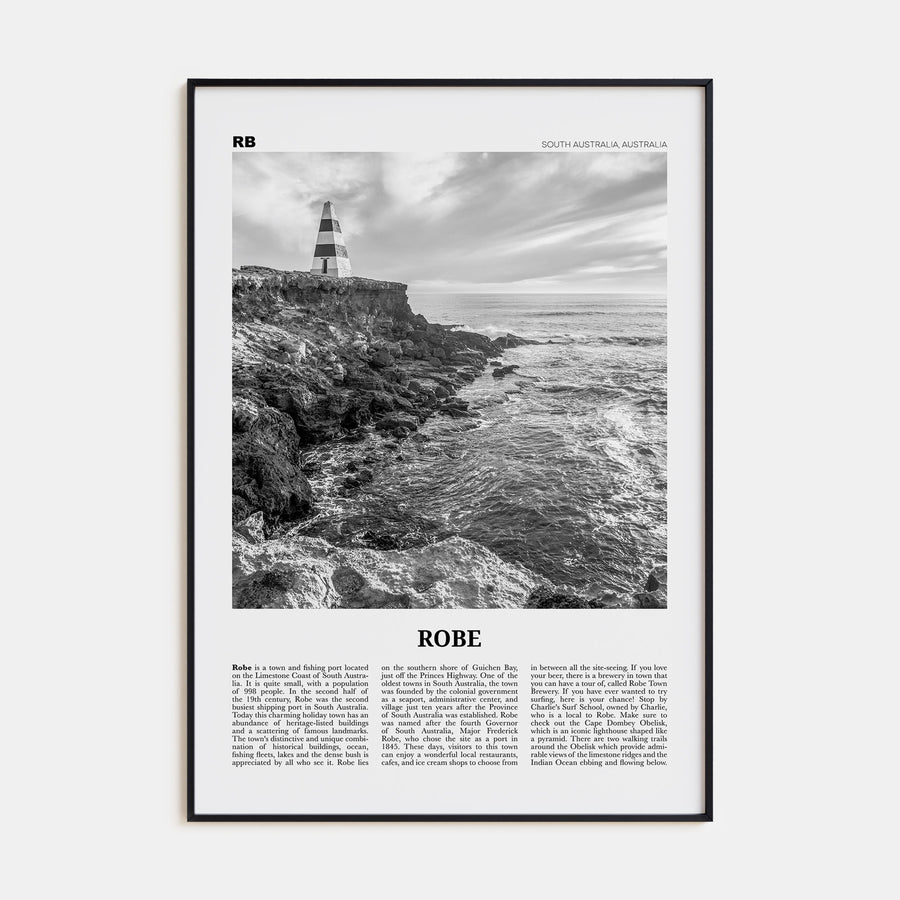 Robe Travel B&W Poster