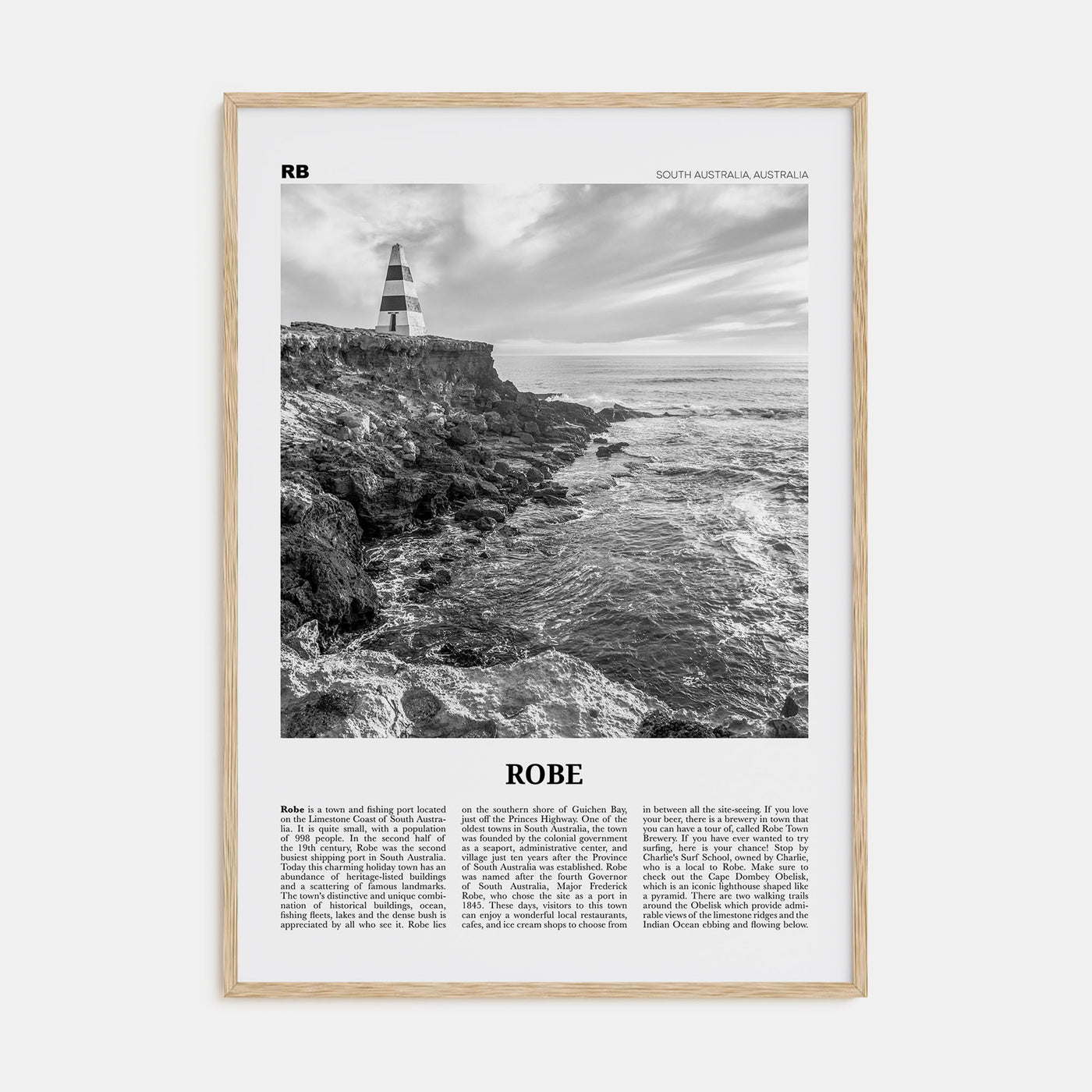 Robe Travel B&W Poster