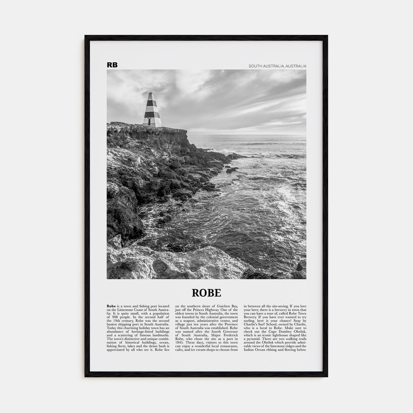 Robe Travel B&W Poster