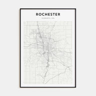 Rochester, Minnesota Map Portrait Poster