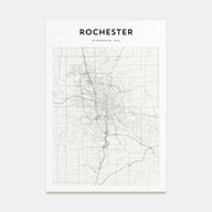 Rochester, Minnesota Map Portrait Poster