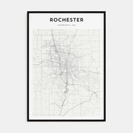 Rochester, Minnesota Map Portrait Poster