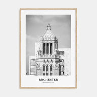 Rochester, Minnesota Portrait B&W Poster