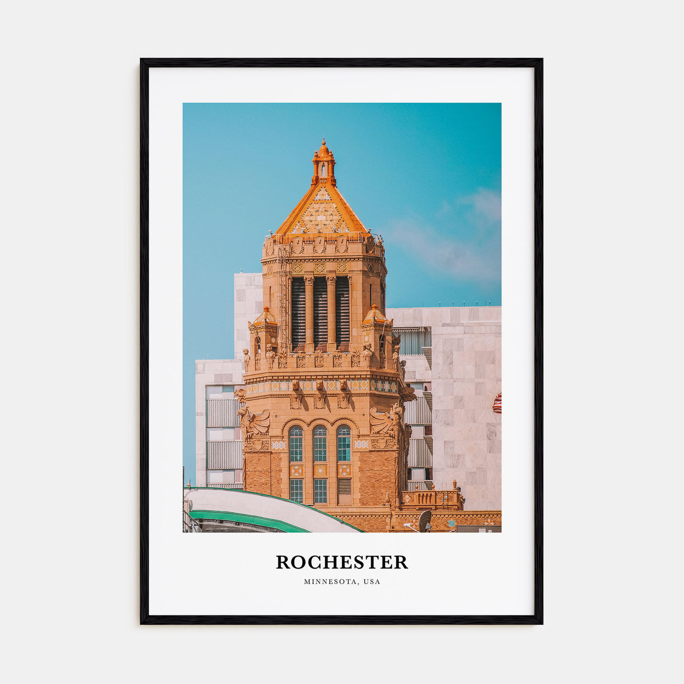 Rochester, Minnesota Portrait Color Poster