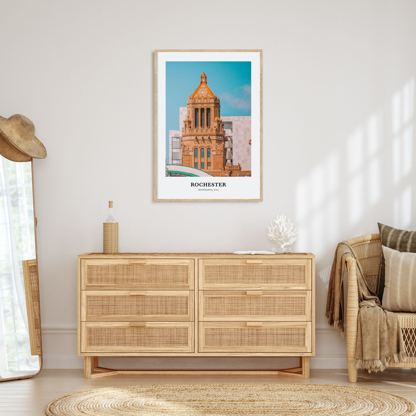 Rochester, Minnesota Portrait Color Poster