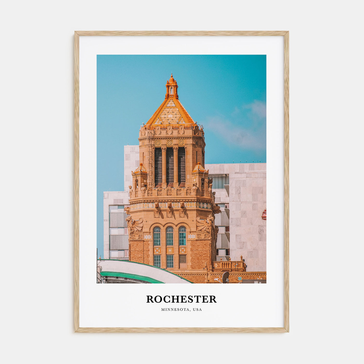 Rochester, Minnesota Portrait Color Poster