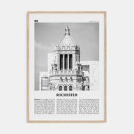 Rochester, Minnesota Travel B&W Poster