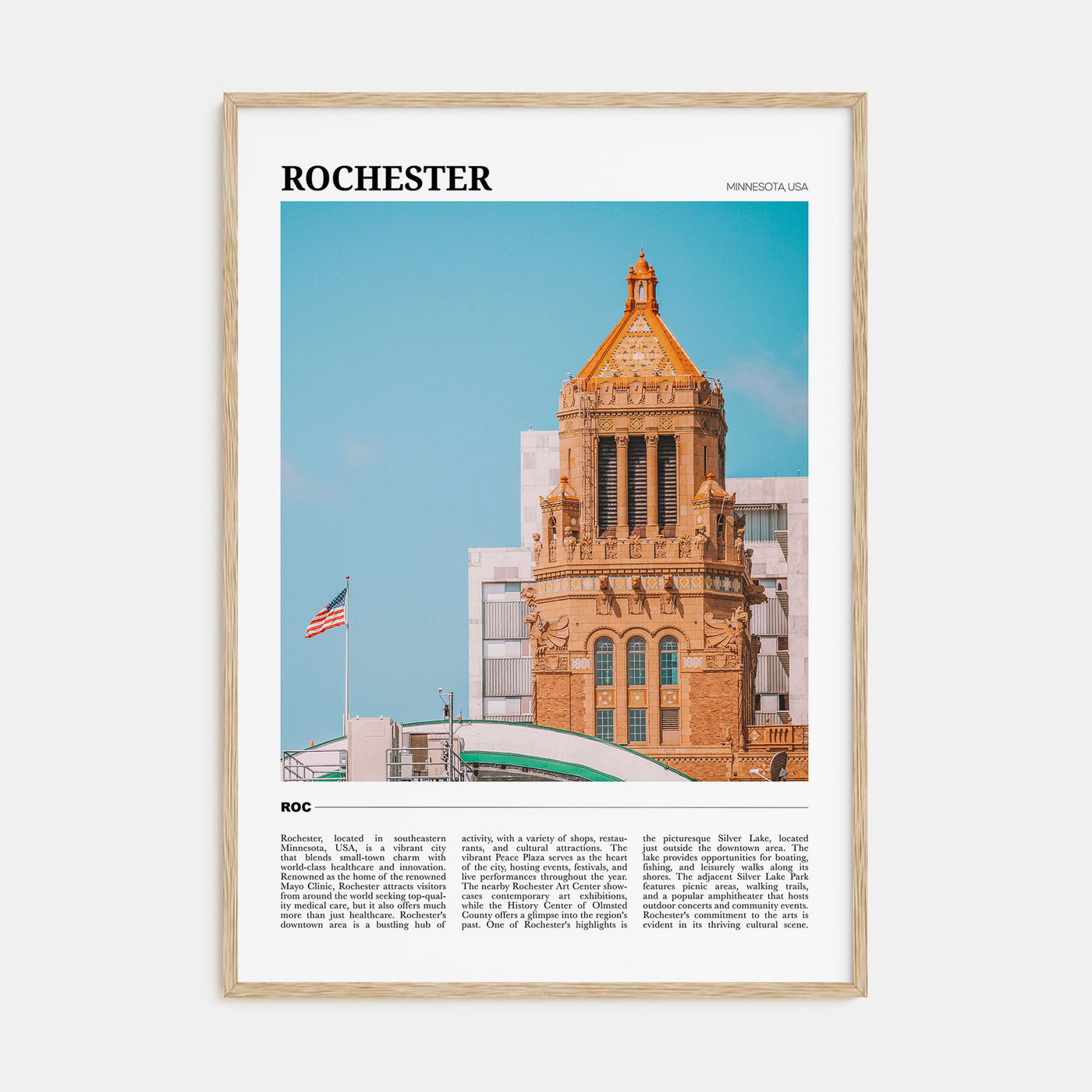 Rochester, Minnesota Travel Color Poster