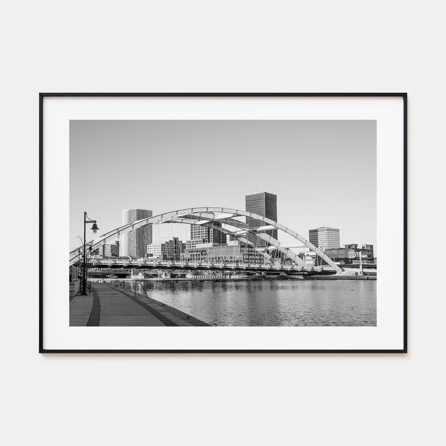 Rochester, New York Landscape B&W Poster
