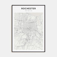 Rochester, New York Map Portrait Poster