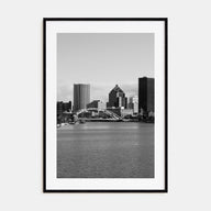 Rochester, New York Photo B&W Poster