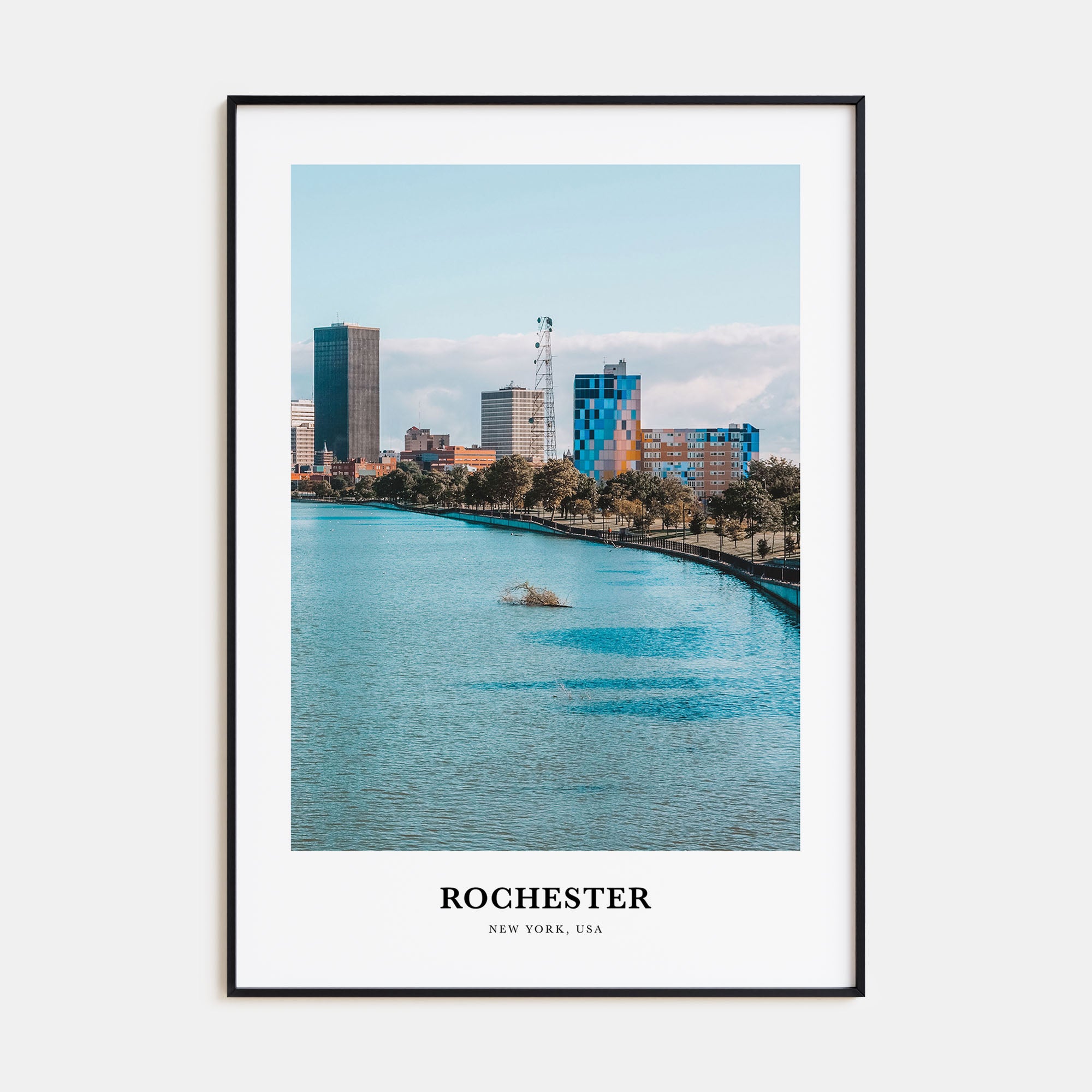 Rochester, New York Portrait Color No 1 Poster