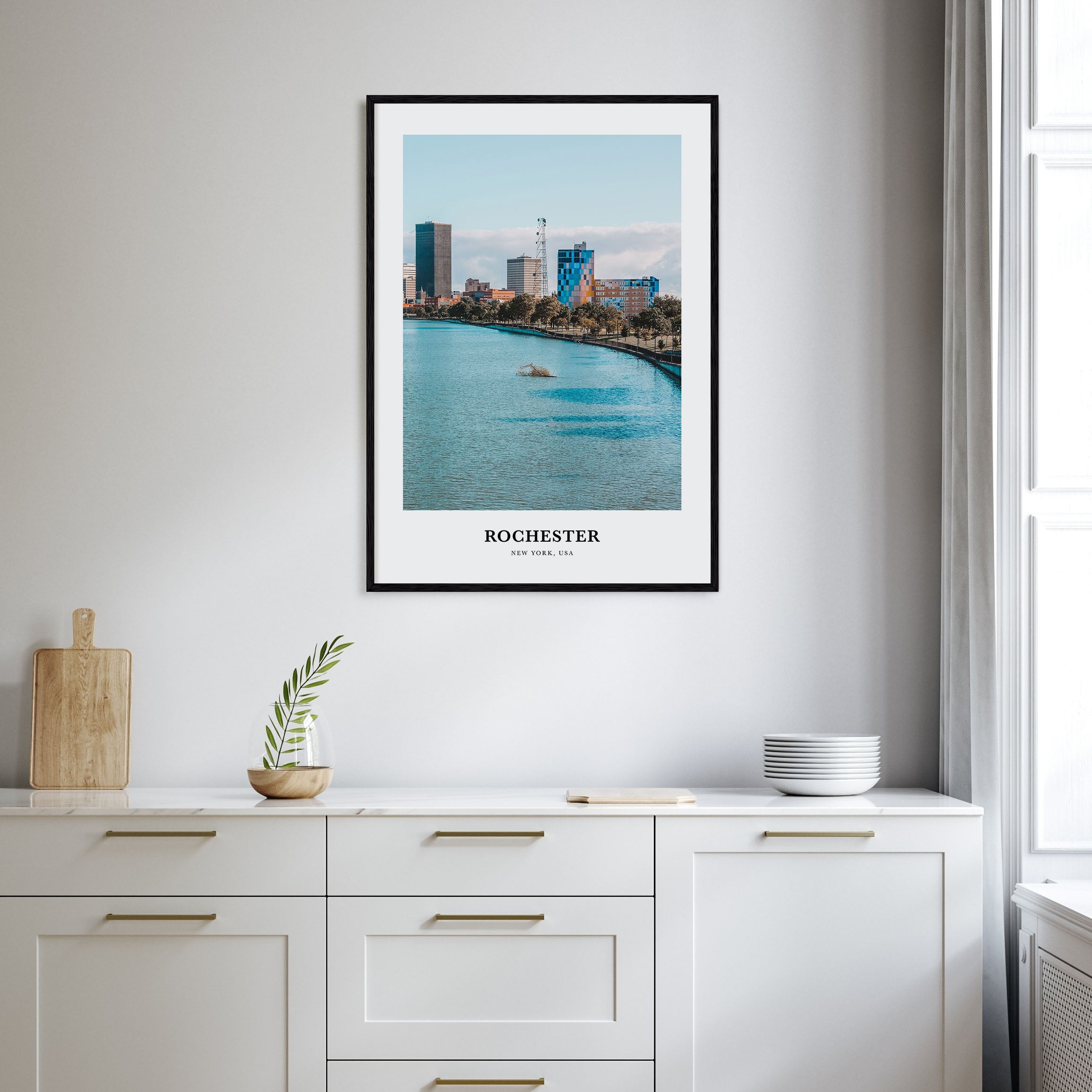 Rochester, New York Portrait Color No 1 Poster