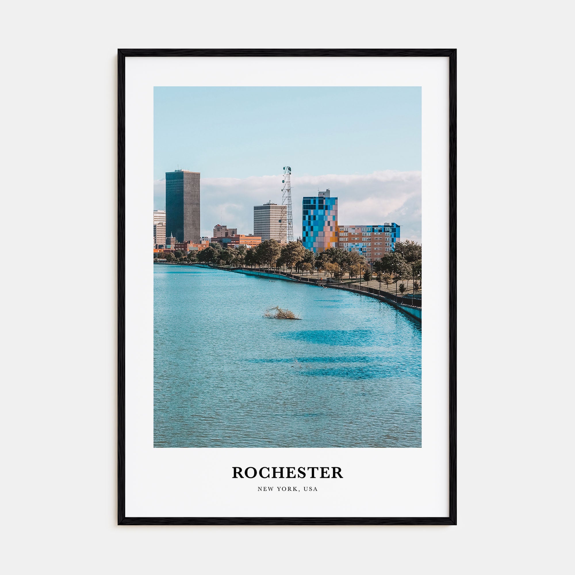 Rochester, New York Portrait Color No 1 Poster