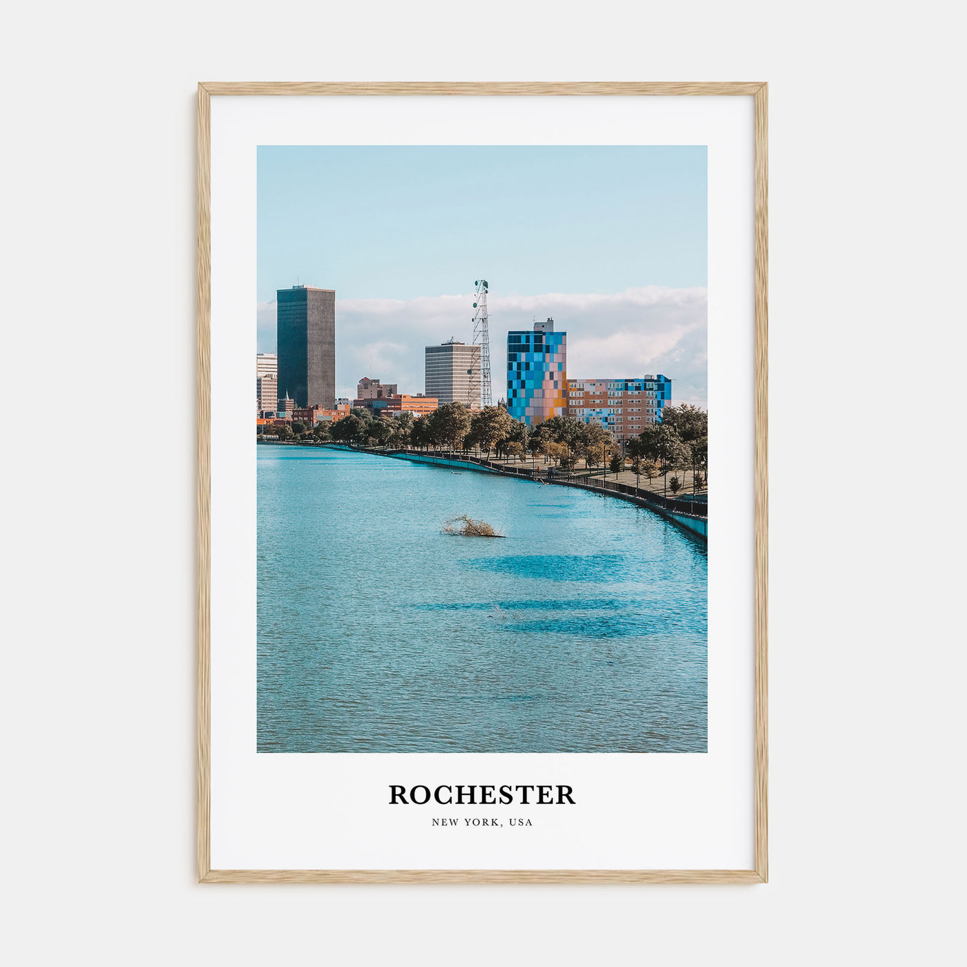 Rochester, New York Portrait Color No 1 Poster