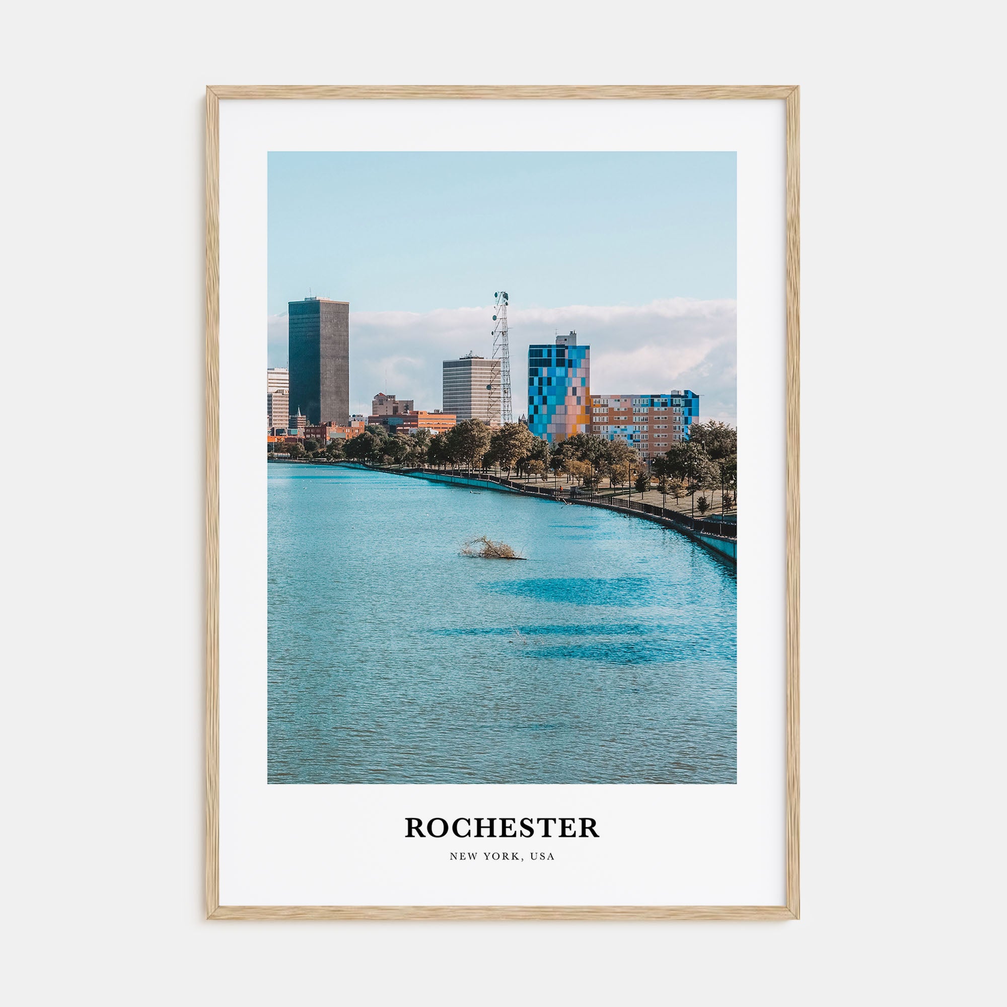 Rochester, New York Portrait Color No 1 Poster