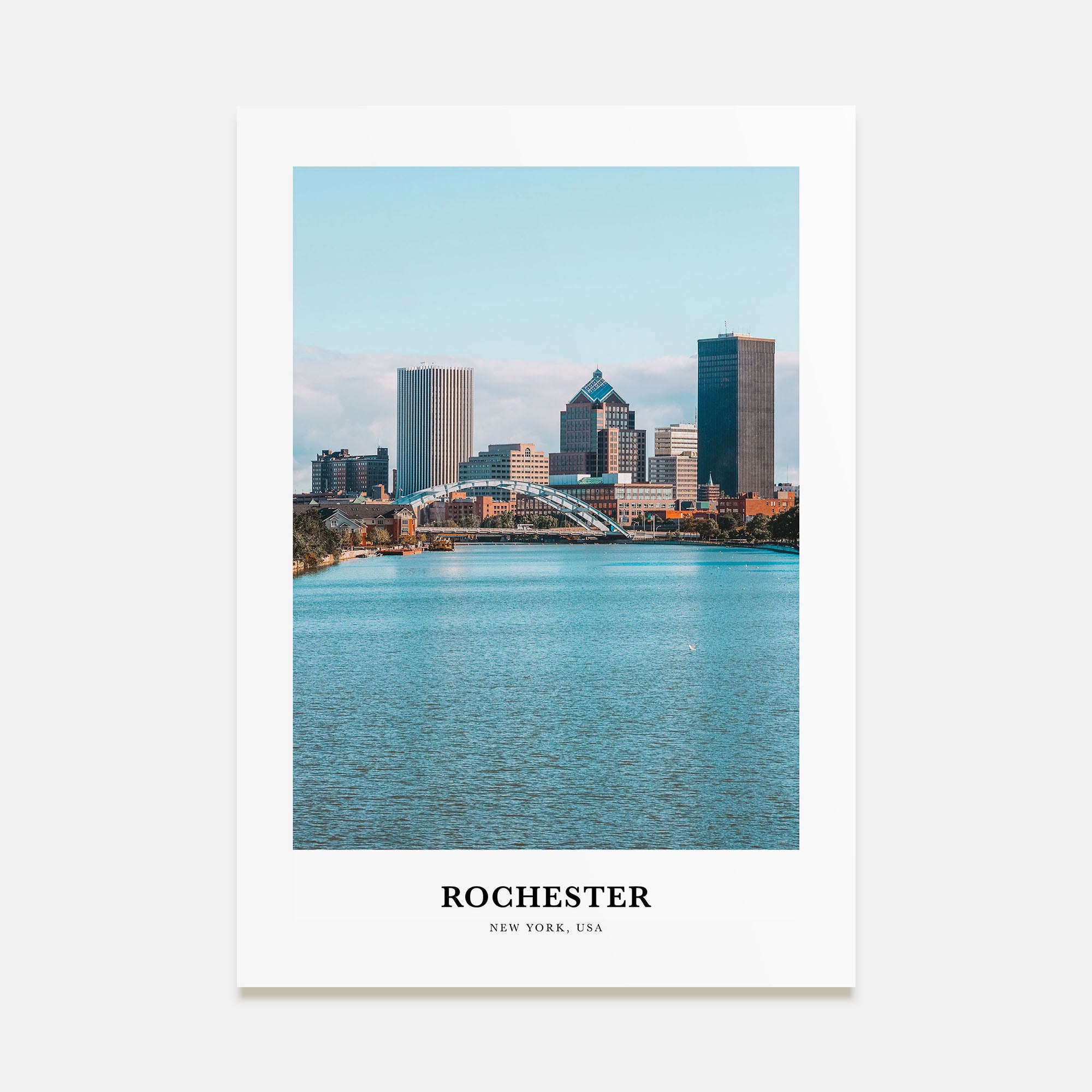 Rochester, New York Portrait Color No 2 Poster