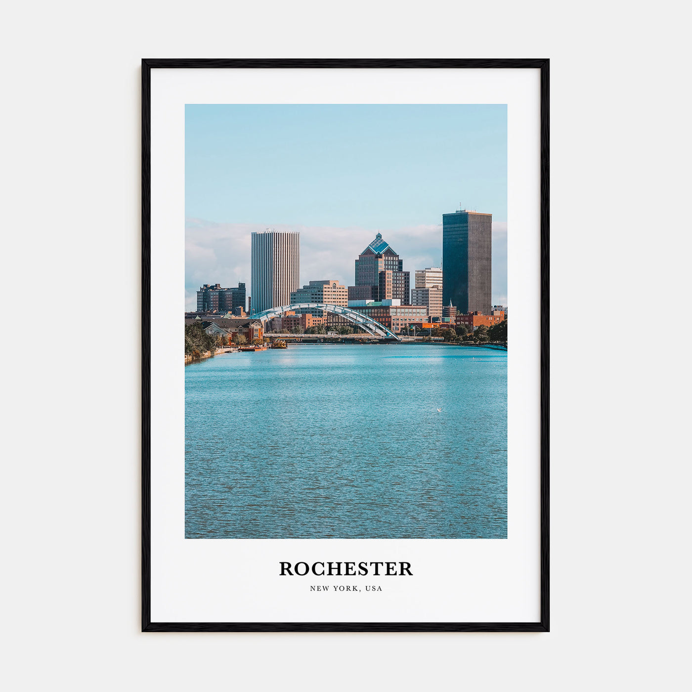 Rochester, New York Portrait Color No 2 Poster