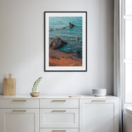 Rock Beach Photo Color Poster