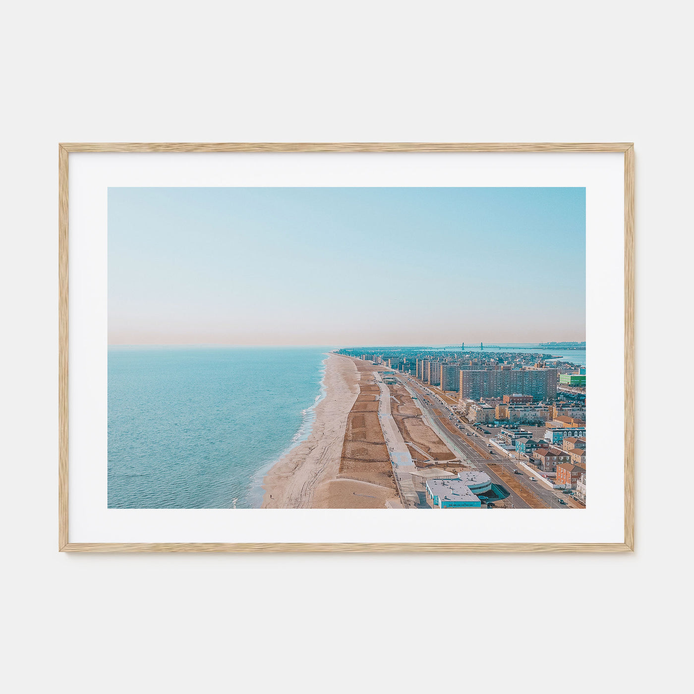 Rockaway Beach Landscape Color Poster