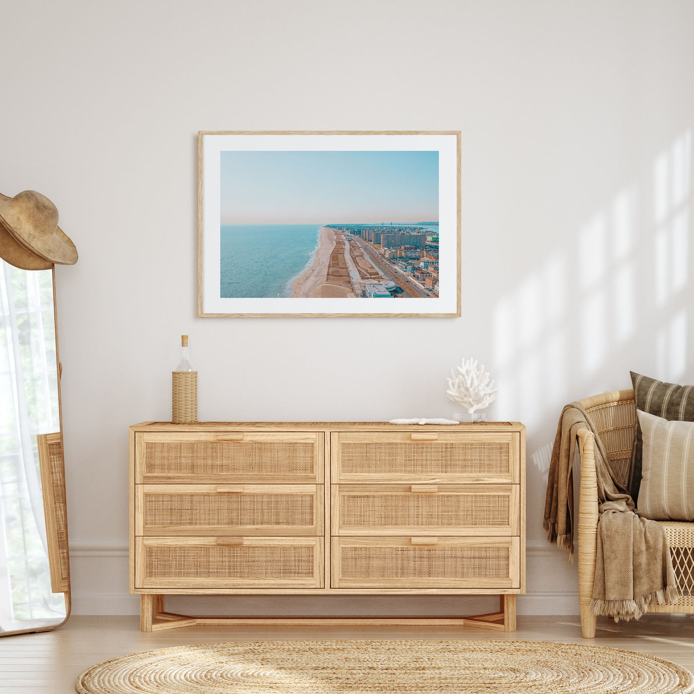 Rockaway Beach Landscape Color Poster