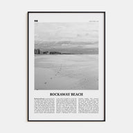 Rockaway Beach Travel B&W Poster