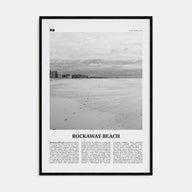 Rockaway Beach Travel B&W Poster