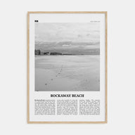 Rockaway Beach Travel B&W Poster