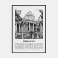 Rockhampton Travel B&W Poster