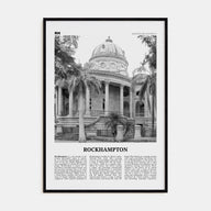 Rockhampton Travel B&W Poster