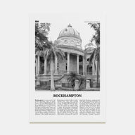 Rockhampton Travel B&W Poster