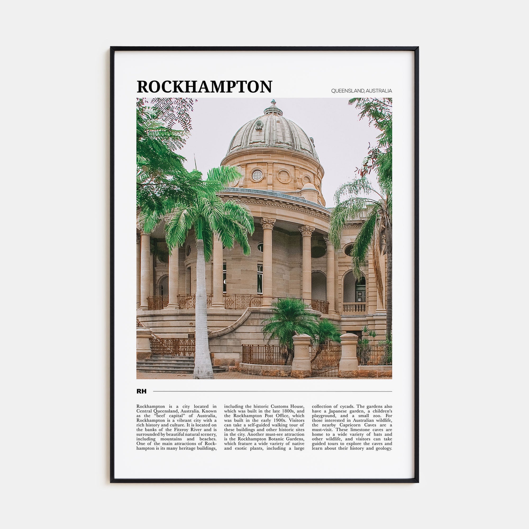 Rockhampton Travel Color Poster